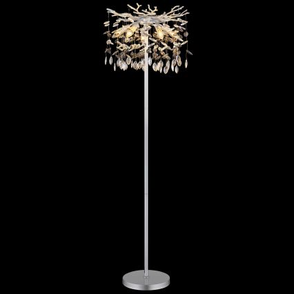 Globo - Lampada da terra 5xE14/40W/230V argento