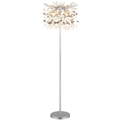 Globo - Lampada da terra 5xE14/40W/230V argento