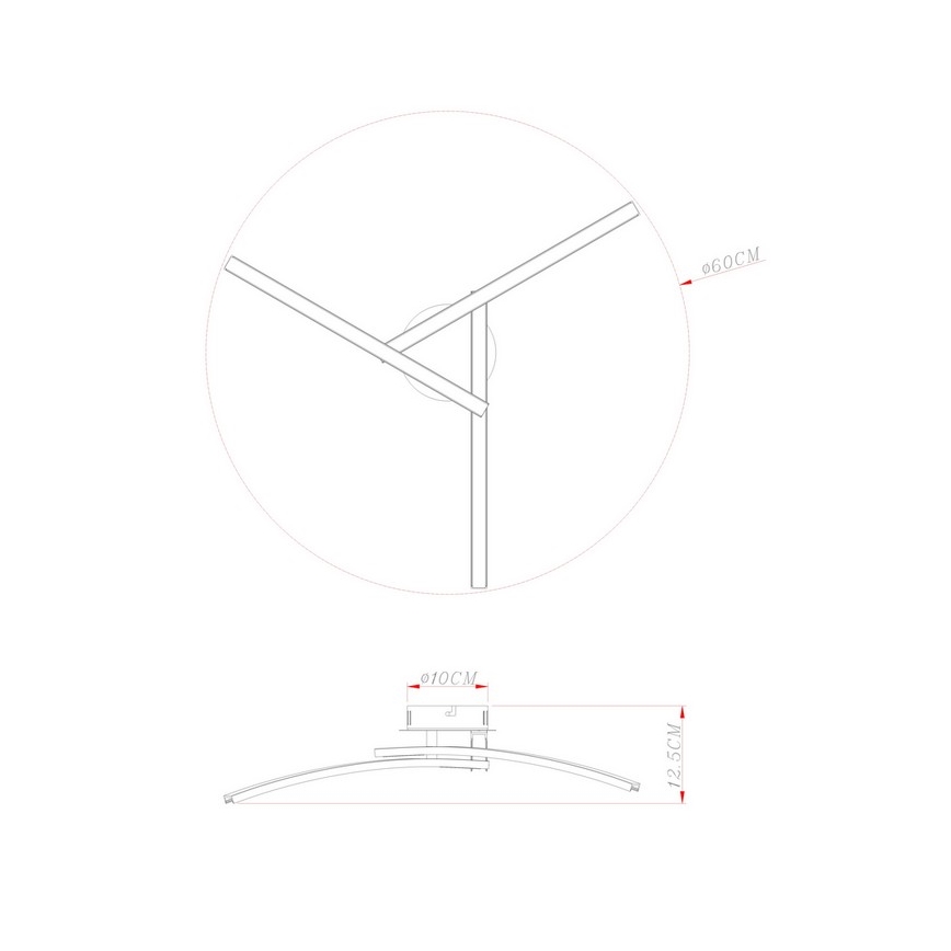 Globo - Lampadario a plafone LED 3xLED/6W/230V