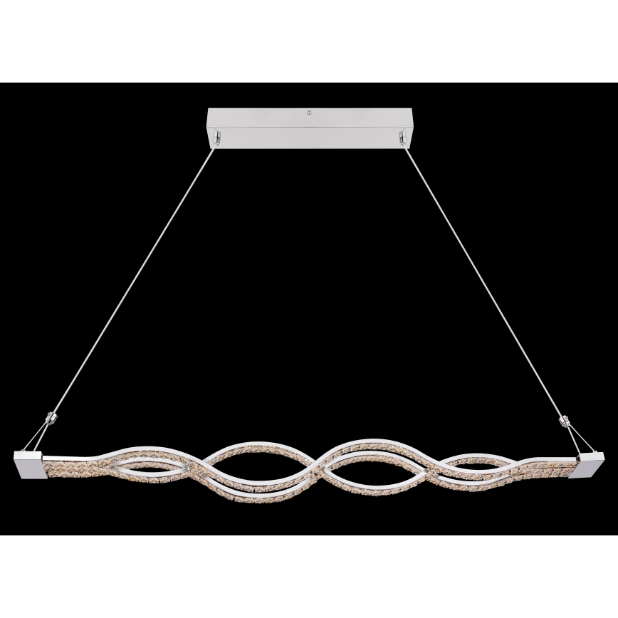 Globo - Lampadario dimmerabile a sospensione con cavo LED/30W/230V + telecomando