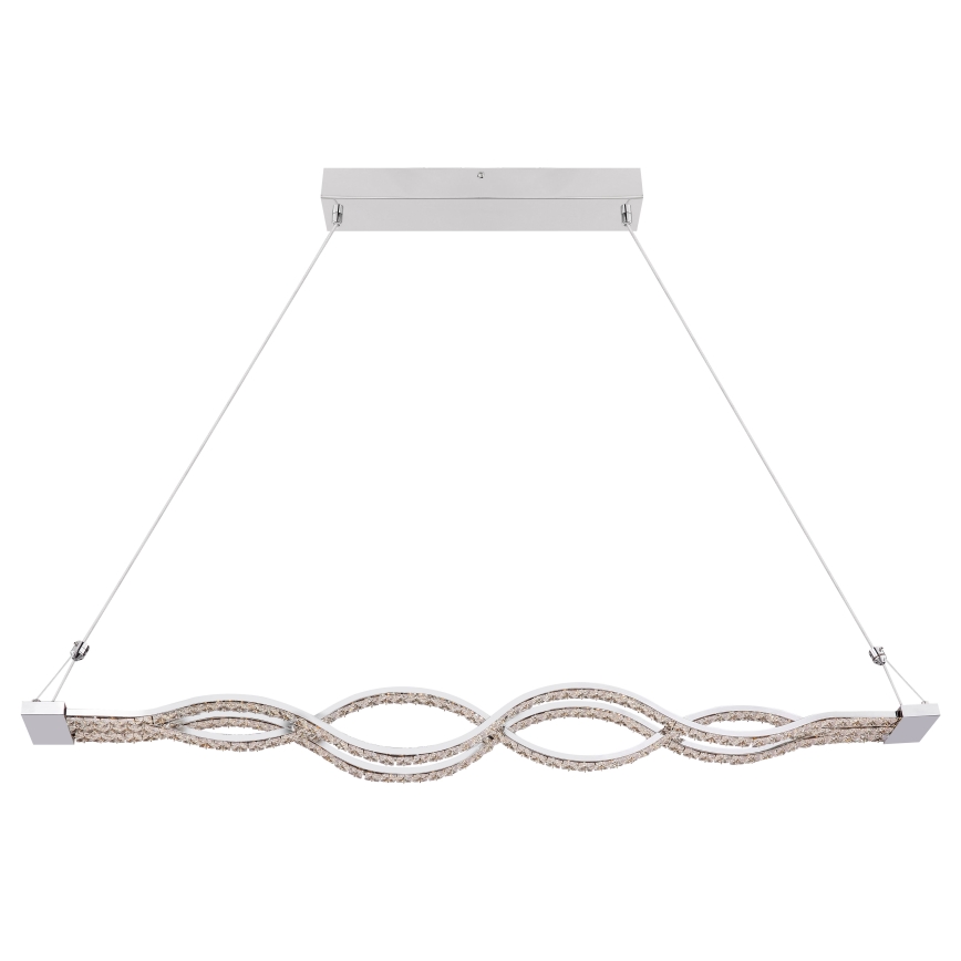 Globo - Lampadario dimmerabile a sospensione con cavo LED/30W/230V + telecomando