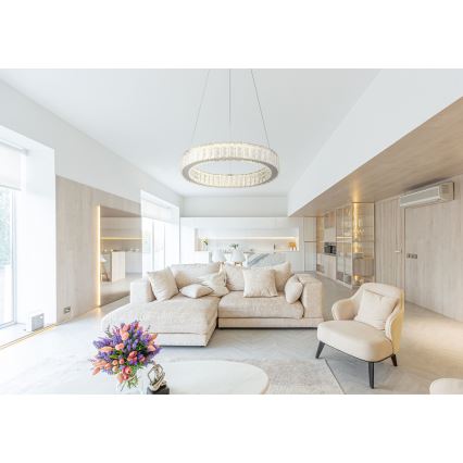 Globo - Lampadario a sospensione con filo LED dimmerabile LED/50W/230V 2700-6000K diametro 50 cm + telecomando