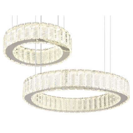 Globo - Lampadario a sospensione dimmerabile a LED su cavo LED/80W/230V 2700-6000K + telecomando
