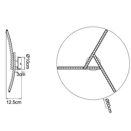 Globo - LED Lampadario da soffitto a montaggio superficiale LED/18W/230V 2700/4000/6000K