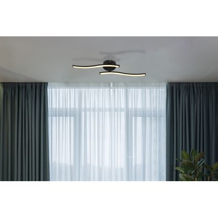 Globo - Lampadario a plafone LED LED/12W/230V 3000K nero
