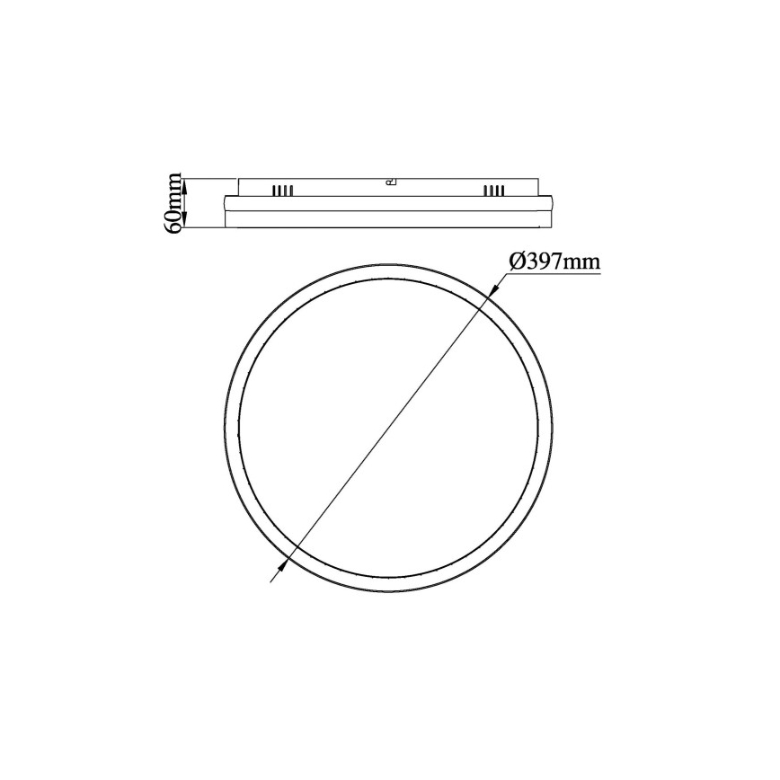 Globo - Plafoniera LED LED/40W/230V 3000/4000/6000K diametro 39,7 cm