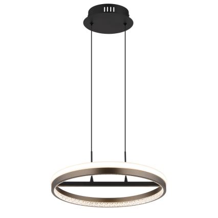 Globo - Lampadario LED a sospensione con filo LED/40W/230V 3000/4000/6000K diametro 39,7 cm marrone