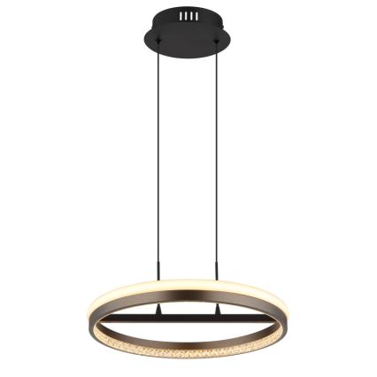 Globo - Lampadario LED a sospensione con filo LED/40W/230V 3000/4000/6000K diametro 39,7 cm marrone