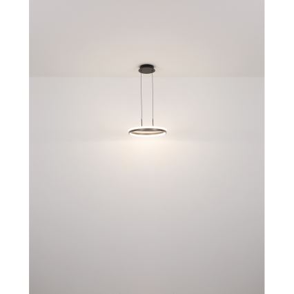 Globo - Lampadario LED a sospensione con filo LED/40W/230V 3000/4000/6000K diametro 39,7 cm marrone
