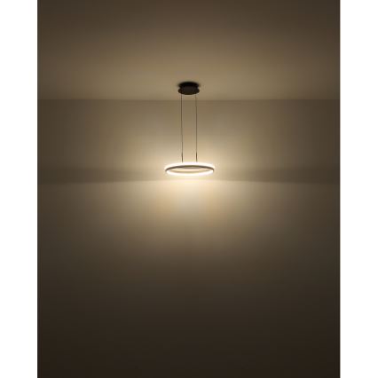 Globo - Lampadario LED a sospensione con filo LED/40W/230V 3000/4000/6000K diametro 39,7 cm marrone
