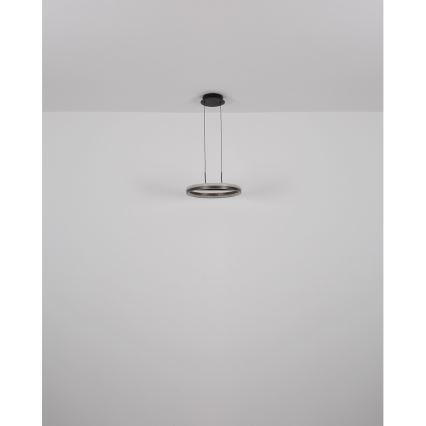 Globo - Lampadario LED a sospensione con filo LED/40W/230V 3000/4000/6000K diametro 39,7 cm marrone