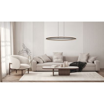 Globo - Lampadario LED a sospensione con filo LED/60W/230V 3000/4000/6000K marrone