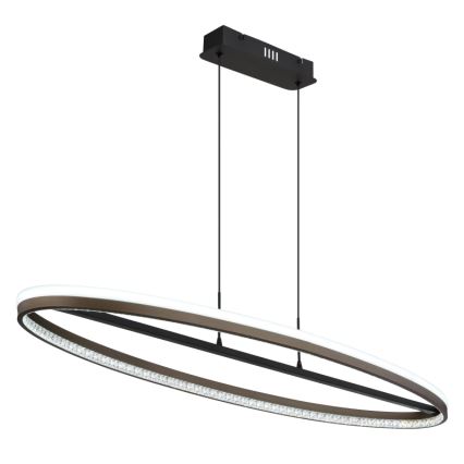 Globo - Lampadario LED a sospensione con filo LED/60W/230V 3000/4000/6000K marrone