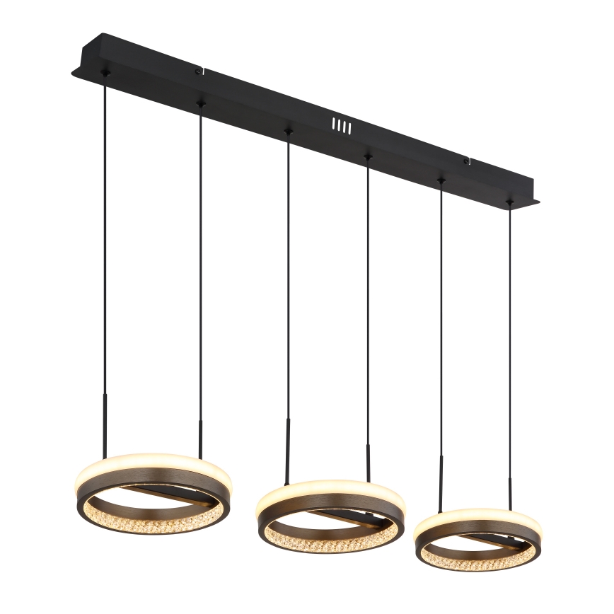 Globo - Lampadario LED a sospensione con filo LED/40W/230V 3000/4000/6000K marrone