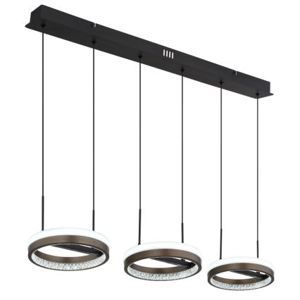 Globo - Lampadario LED a sospensione con filo LED/40W/230V 3000/4000/6000K marrone