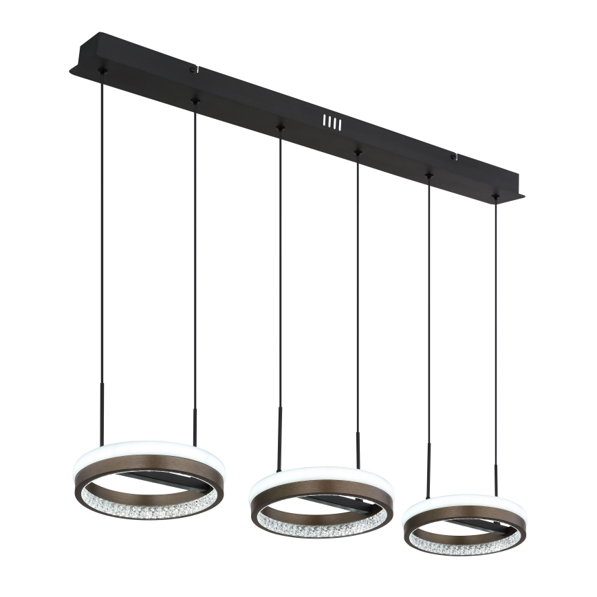 Globo - Lampadario LED a sospensione con filo LED/40W/230V 3000/4000/6000K marrone