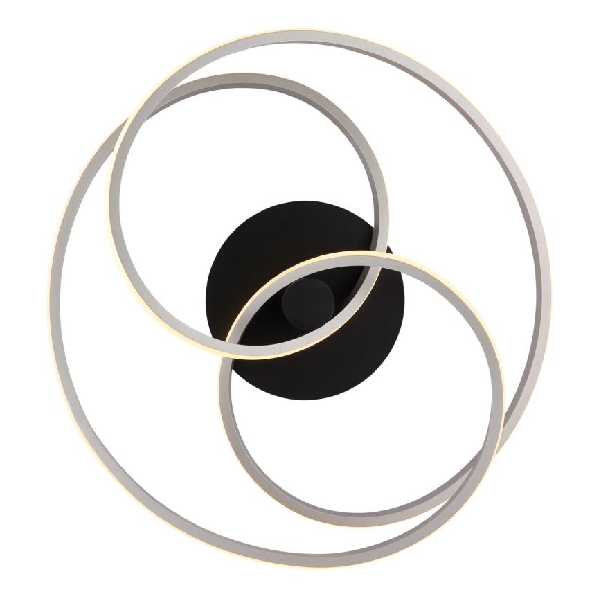 Globo - Lampadario a plafone LED LED/40W/230V 3000K cromo opaco/nero