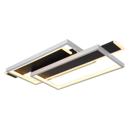 Globo - Plafoniera LED LED/40W/230V 62x27 cm cromo opaco/nero