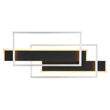 Globo - Plafoniera LED LED/40W/230V 62x27 cm cromo opaco/nero