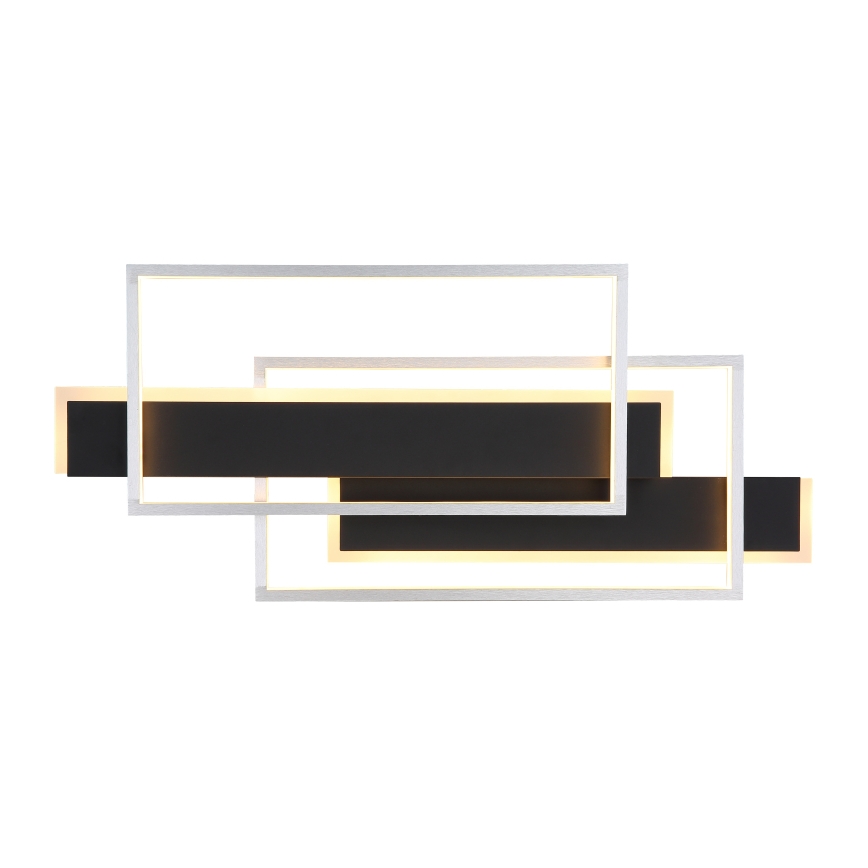 Globo - Plafoniera LED LED/40W/230V 62x27 cm cromo opaco/nero