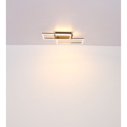 Globo - Plafoniera LED LED/40W/230V 62x27 cm cromo opaco/nero