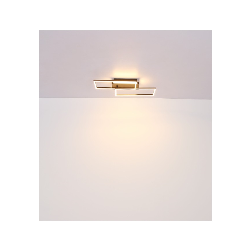 Globo - Plafoniera LED LED/40W/230V 62x27 cm cromo opaco/nero