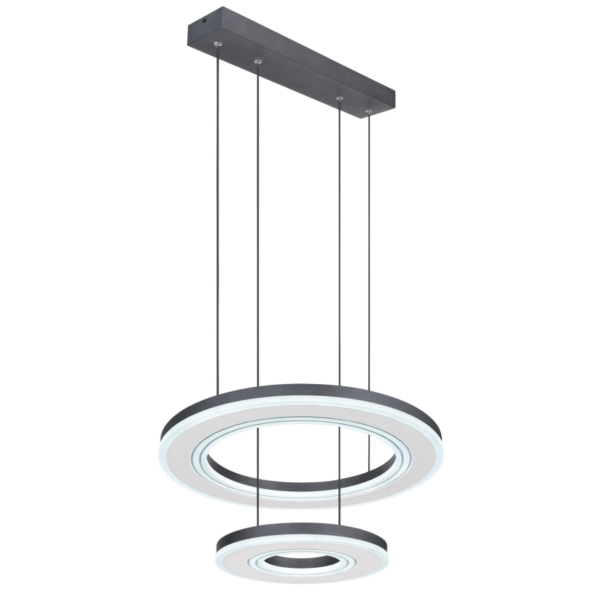 Globo - Lampadario a sospensione con filo LED dimmerabile LED/50W/230V 2700-6000K diametro 50 cm nero + telecomando