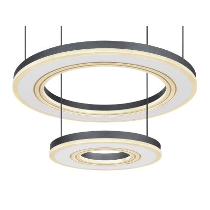 Globo - Lampadario a sospensione con filo LED dimmerabile LED/50W/230V 2700-6000K diametro 50 cm nero + telecomando