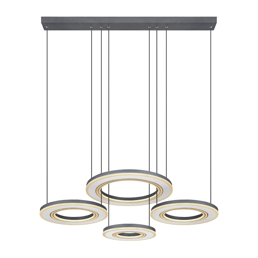 Globo - Lampadario a sospensione con filo LED dimmerabile LED/80W/230V 2700-6000K nero + telecomando
