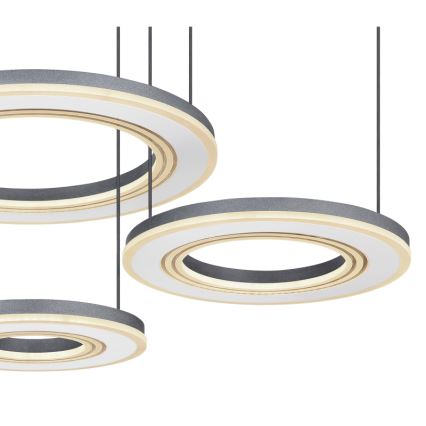 Globo - Lampadario a sospensione con filo LED dimmerabile LED/80W/230V 2700-6000K nero + telecomando