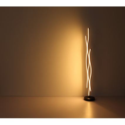 Globo - Lampada LED da terra LED/28W/230V 3000K nero/oro
