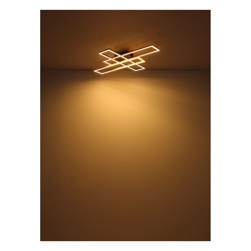 Globo - Plafoniera LED LED/30W/230V 3000K 60x80 cm nero/oro