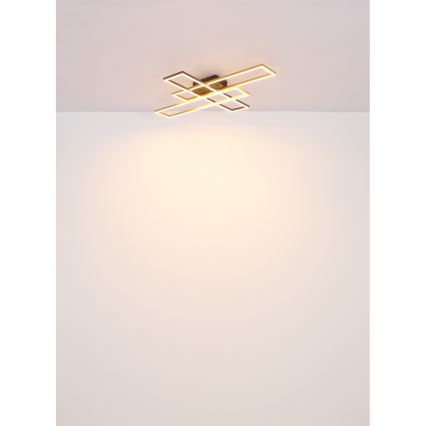Globo - Plafoniera LED LED/30W/230V 3000K 60x80 cm nero/oro