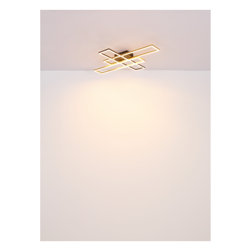 Globo - Plafoniera LED LED/30W/230V 3000K 60x80 cm nero/oro