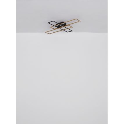 Globo - Plafoniera LED LED/30W/230V 3000K 60x80 cm nero/oro