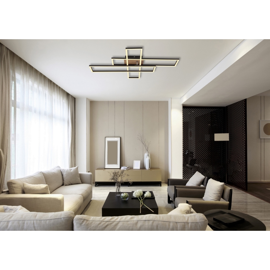 Globo - Plafoniera LED LED/40W/230V 3000K 60x80 cm nero