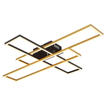 Globo - Plafoniera LED LED/40W/230V 3000K 60x80 cm nero/oro