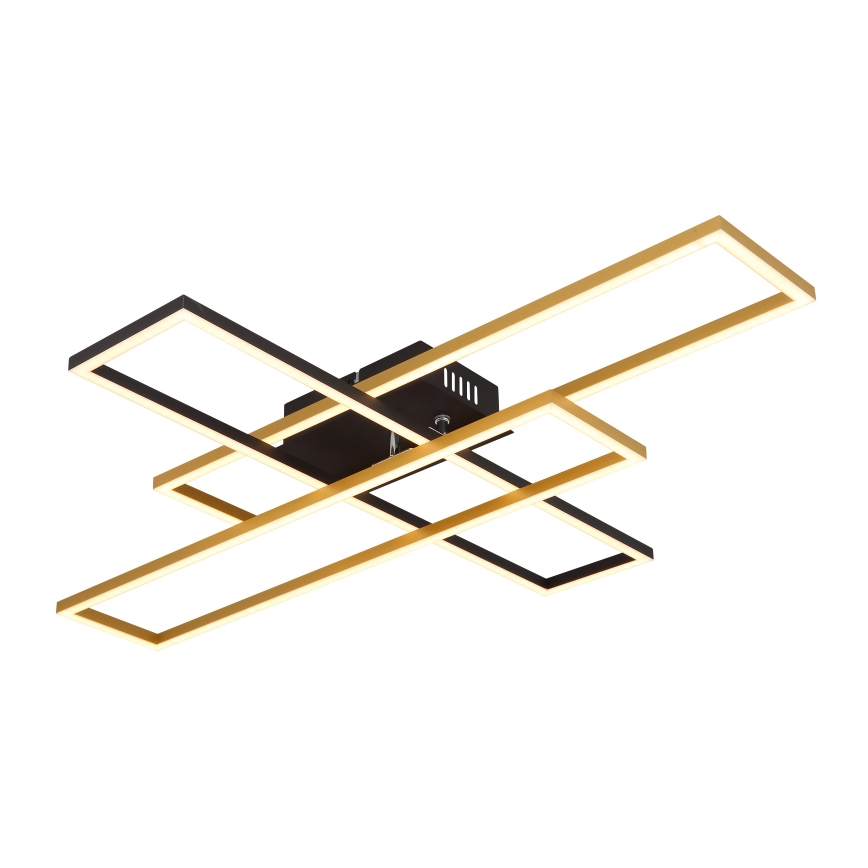 Globo - Plafoniera LED LED/40W/230V 3000K 60x80 cm nero/oro