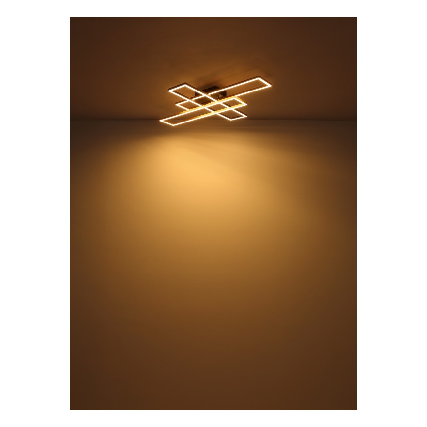 Globo - Plafoniera LED LED/40W/230V 3000K 60x80 cm nero/oro