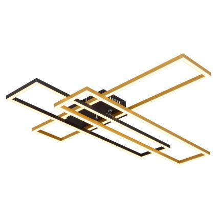 Globo - Plafoniera LED LED/40W/230V 3000K 60x80 cm nero/oro