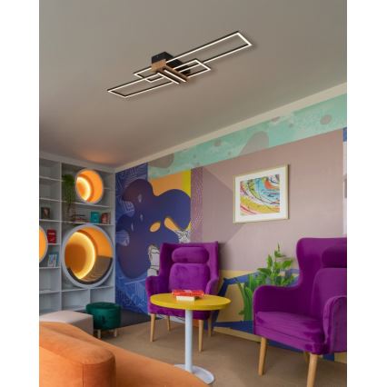Globo - Plafoniera LED LED/40W/230V 3000K 25x100 cm nero