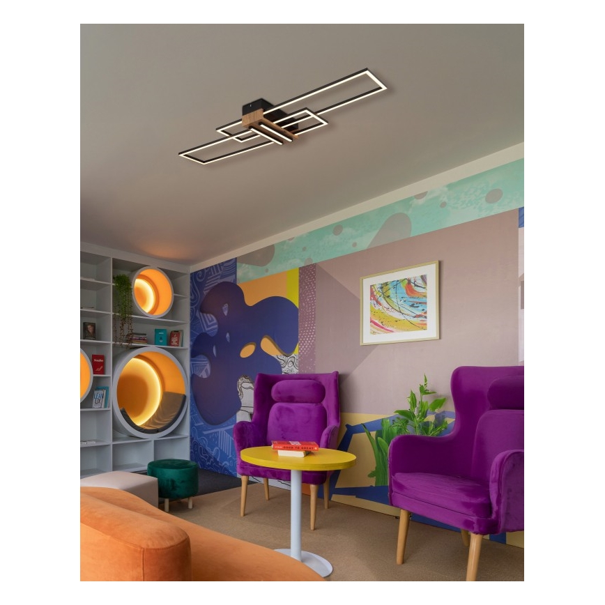 Globo - Plafoniera LED LED/40W/230V 3000K 25x100 cm nero