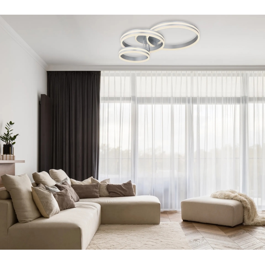 Globo - Plafoniera LED dimmerabile LED/72W/230V 2700-6000K 60x80 cm + telecomando