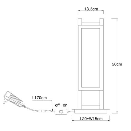 Globo - Lampada da tavolo LED LED/20W/230V