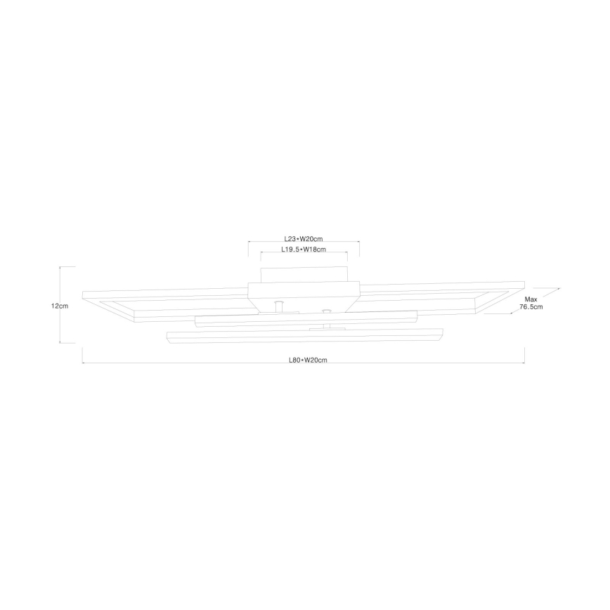 Globo - Plafoniera LED 24W/230V 3000K 20x80 cm