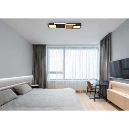 Globo 67279-30 - Plafoniera LED CAROLINE LED/30W/230V 25x71,5 cm beige/nero