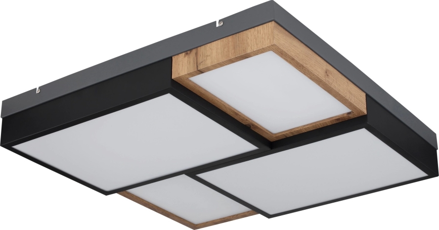 Globo 67286-50 - Plafoniera LED GUNDI LED/50W/230V 60x60 cm marrone/nero