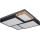 Globo 67286-50 - Plafoniera LED GUNDI LED/50W/230V 60x60 cm marrone/nero