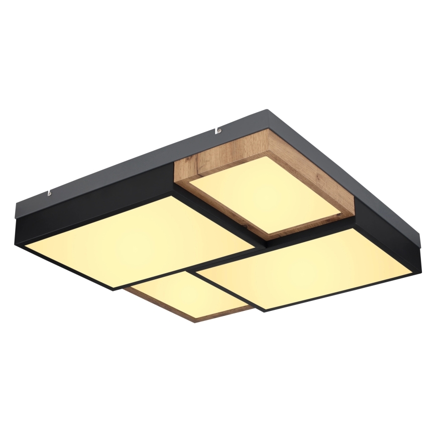 Globo 67286-50 - Plafoniera LED GUNDI LED/50W/230V 60x60 cm marrone/nero