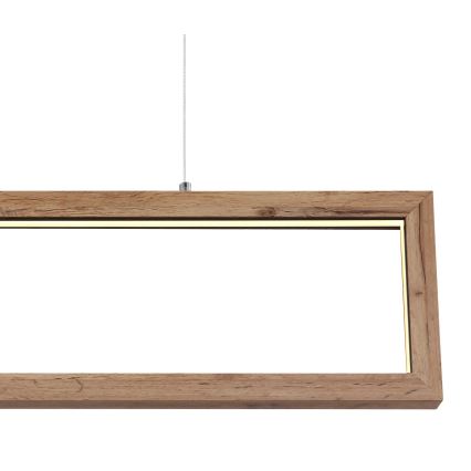 Globo 67287H - Lampada a sospensione con cavo MANDERA LED/24W/230V, marrone